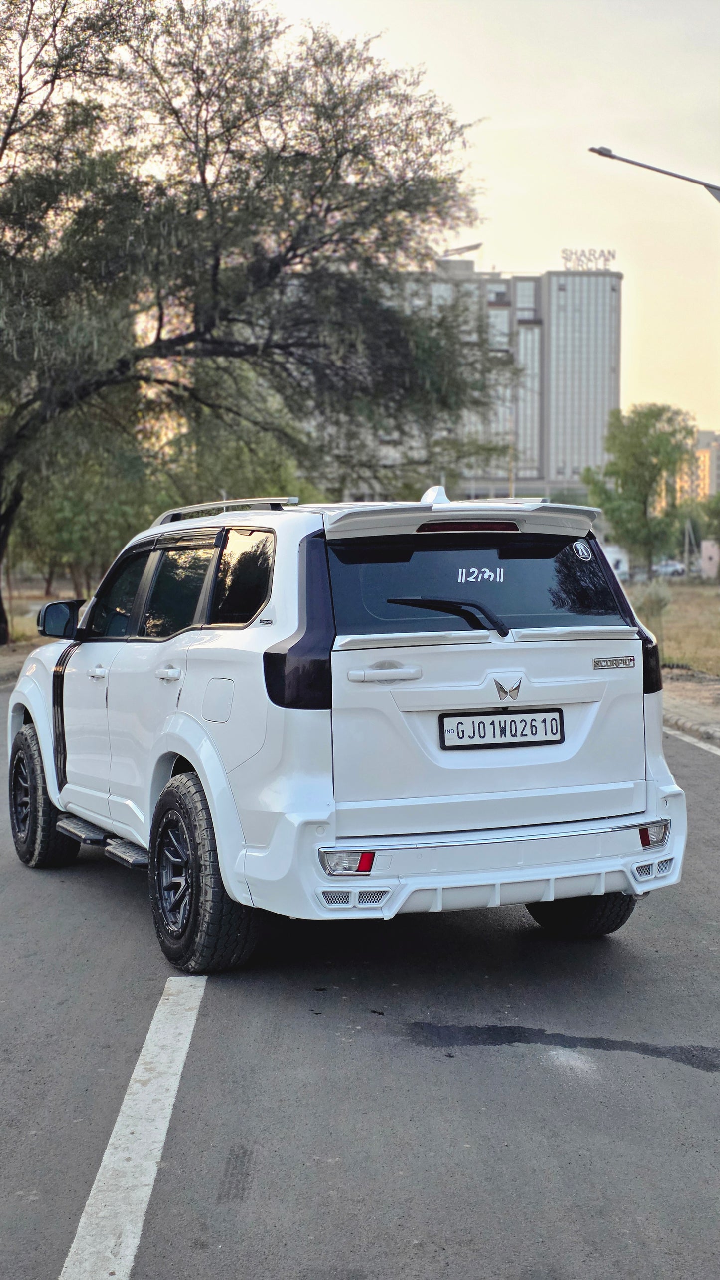 GTLine + Widebody Modification Full Combo for Scorpio-N (Everest White)