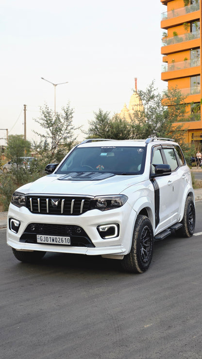 GTLine + Widebody Modification Full Combo for Scorpio-N (Everest White)