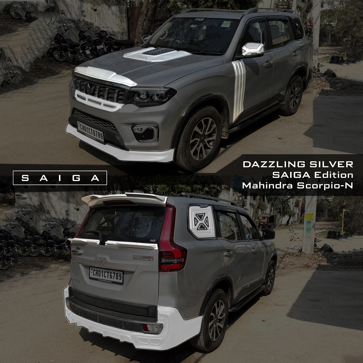 GTLine Modification Body Kit for Silver Scorpio-N