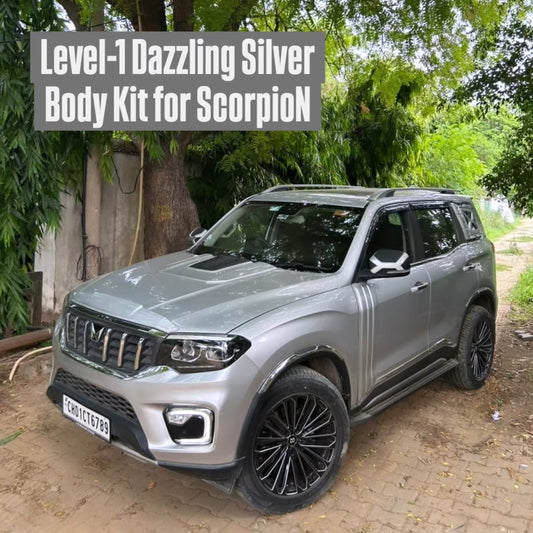 Dazzling Silver Body Kit Combo for Scorpio N