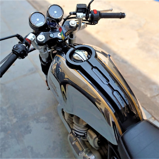 Royal Enfield GT650 Tank Protection | Best Tank Pad Cover | Tank Scratch Protection | Modified Looks | Saiga Parts Modification Accessories |
