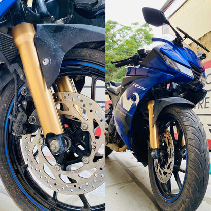 Yamaha R15 V3 Accessories | Modified R15v3 | Best R15 Modification | Front Fender | Saiga Parts Shocker Cover