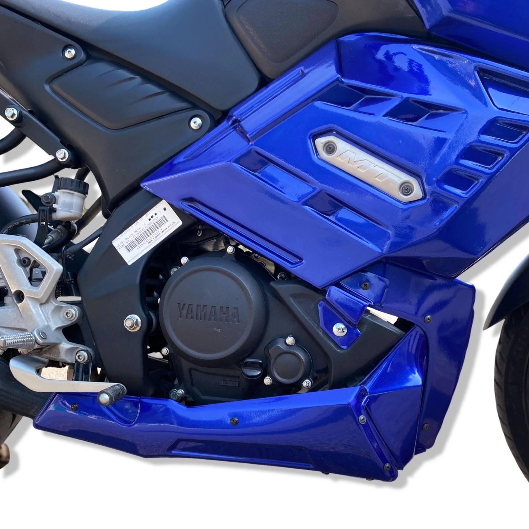 Yamaha MT15 Accessories | Modified Yamaha MT 15 | Best MT15 Modification | Engine Cover Side Panel for Yamaha MT15 | Saiga Parts for MT15 V1 / V2