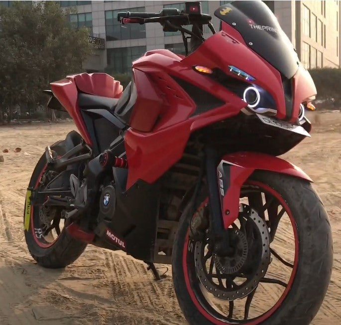 Bajaj pulsar rs 200 deals red colour