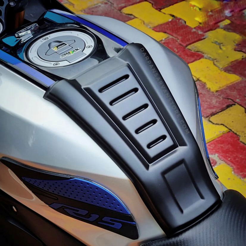Yamaha R15 V4 Tank Protection | Best Tank Pad Cover | Tank Scratch Protection | Modified Looks | Saiga Parts Modification Accessories